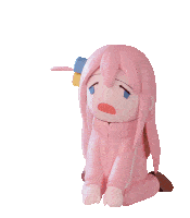 hitori 'bocchi' gotoh, titular character from hit anime bocchi the rock, rotates slowly